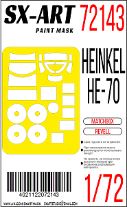 Окрасочная маска 1/72 Heinkel He 70 (Revell) (Matchbox)