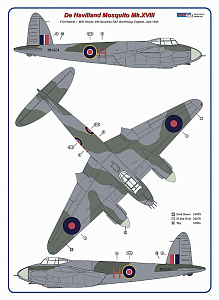 Дополнения из смолы 1/48 de Havilland Mosquito Mk.XVIII (designed to be used with Tamiya kits)