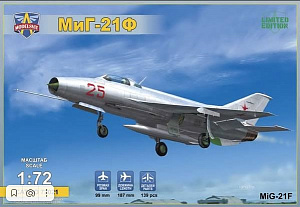 Сборная модель 1/72 Микоян МиГ-21Ф (Izdeliye "72") (Modelsvit)