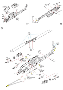 Сборная модель 1/72 Bell AH-1W Super Cobra (поздняя версия) (Dream Model)