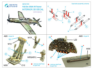 3D Декаль интерьера кабины Do 335A-10 (HK models)