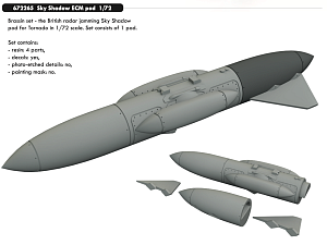 Дополнения из смолы 1/72 Sky Shadow ECM pod