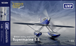 Сборная модель 1/48 Supermarine S-6A British Racing floatplane Schneider Trophy Series (AMP)