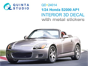 3D Декаль интерьера кабины Honda S2000 AP1 (Tamiya) (с металлостикерами)