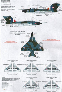 Декаль 1/48 Gloster Javelin FAW Mk.9 Part 2 (5) (Xtradecal)