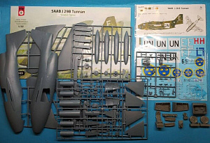 Сборная модель 1/32 Saab J-29B Saab J-29F Tunnan (FLY)