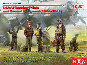 Дополнения из смолы 1/48 USAAF Bomber Pilots & Person.1944-45 (5 fig.) (ICM)