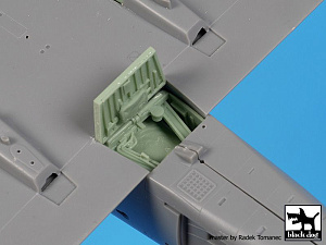 Дополнения из смолы 1/48 Douglas A-4 Skyhawk wheel bays + engine (with Hobby Boss kits)