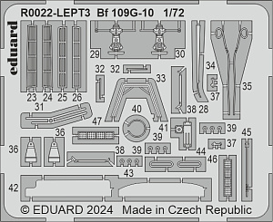 Сборная модель 1/72 Messerschmitt Bf-109G-10 & Bf-109G-14/AS DUAL COMBO (ROYAL CLASS) (Eduard kits)