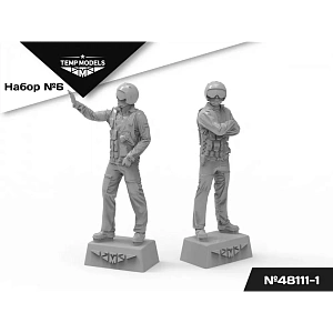 Дополнения из смолы 1/48 Пилоты ВКС РФ (НАЗ-ИР).Набор №6-1 (Temp Models)