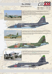Декаль 1/48 Су-25СМ из состава Авиационной Группы ВКС России в Сирии, Хмеймим (Advanced Modeling)