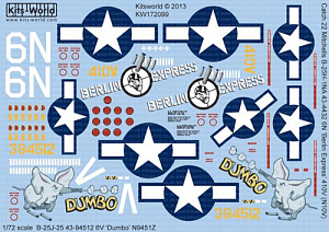 Декаль 1/72 Catch 22 Mitchells North-American B-25H-1NA  (Kits-World)