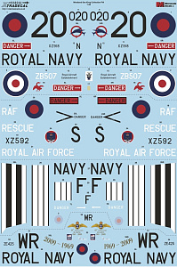 Декаль 1/48 Westland Sea King Collection Pt4 (7) (Xtradecal)