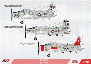 Сборная модель 1/72 Douglas AD-5Q Skyraider (A & A Models)