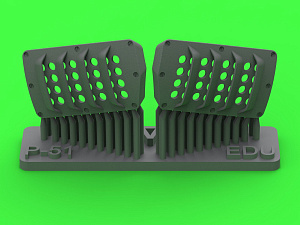 Дополнения из смолы 1/48 P-51 Mustang — крышка воздушного фильтра карбюратора (RAF ver.A) (Eduard)