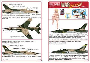 Декаль 1/48 REPUBLIC F-105 (Kits-World)