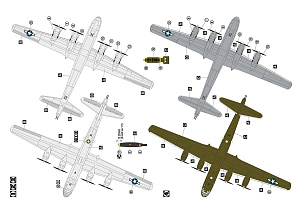 Сборная модель 1/72 Boeing B-29 Superfortress (Hobby 2000)