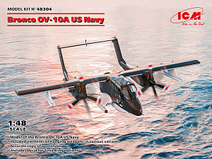 Сборная модель 1/48 OV-10A Bronco US Navy (4x camo) (ICM)