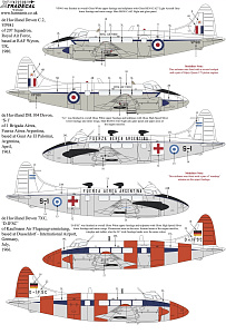 Декаль 1/72 de Havilland Dove & Devon Collection (6) (Xtradecal)