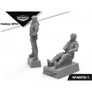 Дополнения из смолы 1/48 Пилоты ВМСК Набор №10-1 (Temp Models)
