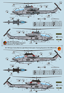 Сборная модель 1/72 Bell AH-1W Super Cobra (поздняя версия) (Dream Model)