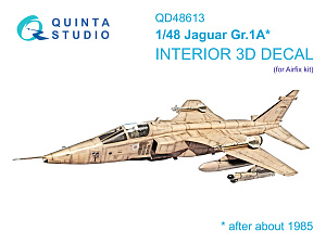 3D Декаль интерьера кабины Jaguar Gr.1A (Airfix)