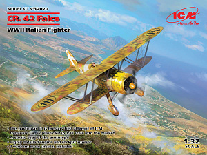 Сборная модель 1/32 Fiat CR.42 Falco Italian Fighter WWII (ICM)