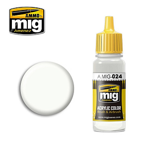Краска акриловая WASHABLE WHITE CAMO (Ammo Mig) (17ml)