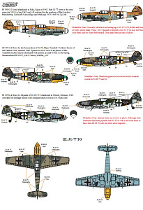 Декаль 1/32 Messerschmitt Bf-109s with Stab markings Pt 2 (8) (Xtradecal)