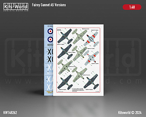 Декаль 1/48 Fairey Gannet AS.1/AS.4/AS.6/T.5/COD.4 (Kits-World)