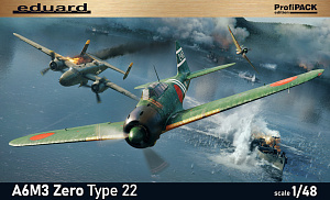 Сборная модель 1/48 Mitsubishi A6M3 Zero Type 22 ProfiPACK edition (Eduard kits)