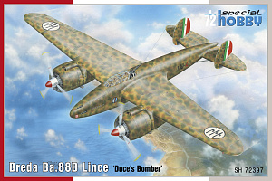 Сборная модель 1/72 Breda Ba.88B Lince 'Duce's Bomber' (re-issue) (Special Hobby)