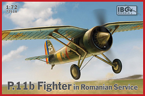 Сборная модель 1/72 PZL P.11b Fighter in Romanian Service (IBG Models)