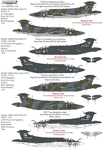 Декаль 1/72 Blackburn Buccaneer S.2 Collection Part.1 (10) (Xtradecal)