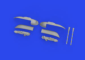 Дополнения из смолы 1/72 Messerschmitt Bf-109F/Bf-109G/Bf-109K gun pods (для модели Eduard)