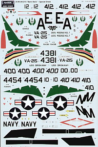 Декаль 1/32 LTV A-7B Corsair (3) (Airdoc)