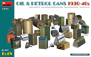 Основание для диорам 1/48 Oil&Petrol Cans 1930-40s (36 pcs., w/ decals) (MiniArt)