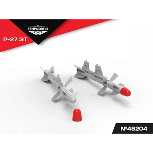 Дополнения из смолы 1/48 Управляемая ракета Р-27 ЭТ (Temp Models)/ МиГ-29, Су-27, Су-33, Су-34, Су-35