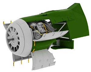 Дополнения из смолы 1/32 Двигатель Focke-Wulf Fw-190F-8 (для модели Revell kits)