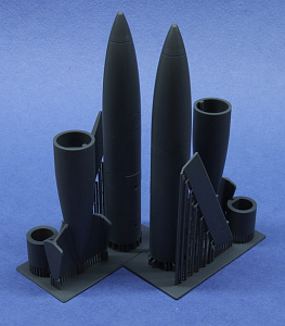 Дополнения из смолы 1/32 Mirage III топливные баки 1300л.2 шт. комплект (KepModels)