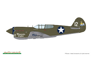 Сборная модель 1/48 Curtiss P-40E Warhawk (Weekend Edition) (Eduard kits)