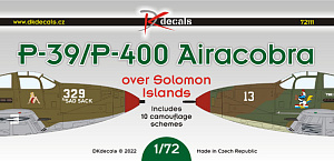 Декаль 1/72 Bell P-39/P-400 Airacobra over Solomons Islands (DK Decals)