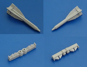 Дополнения из смолы 1/72 Авиационная управляемая ракета Х-29Л с АKУ-58(Advanced Modeling)/ Су-17, Су-24, Су-25, Су-27, Су-33, Су-34, Су-35, Су-39, МиГ-27, МиГ-29, МиГ-31, МиГ-35