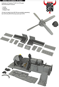 Дополнения из смолы 1/72 North-American P-51D-5 Mustang ESSENTIAL (для модели Eduard)