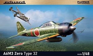 Сборная модель 1/48 Mitsubishi A6M3 Zero Type 32 ProfiPACK edition (Eduard kits)