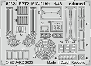 Сборная модель 1/48 МиГ-21БИС ProfiPACK edition (Eduard kits)