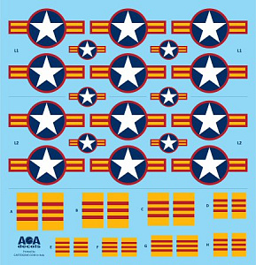 Декаль 1/32 Vietnamese Spads (1) - VNAF Douglas AD-6/A-1Hin the Vietnam War. Part 1(AOA Decals)