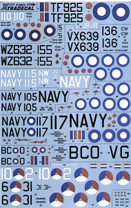 Декаль 1/72 Hawker Sea Fury FB.11 (8) (Xtradecal)