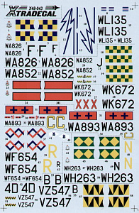 Декаль 1/48 Gloster Meteor F.8 (Xtradecal)