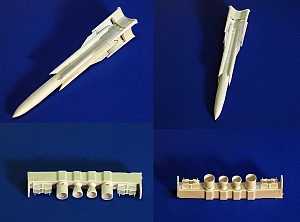 Дополнения из смолы 1/72 Авиационная управляемая ракета Х-31А с АКУ-58 (Advanced Modeling)